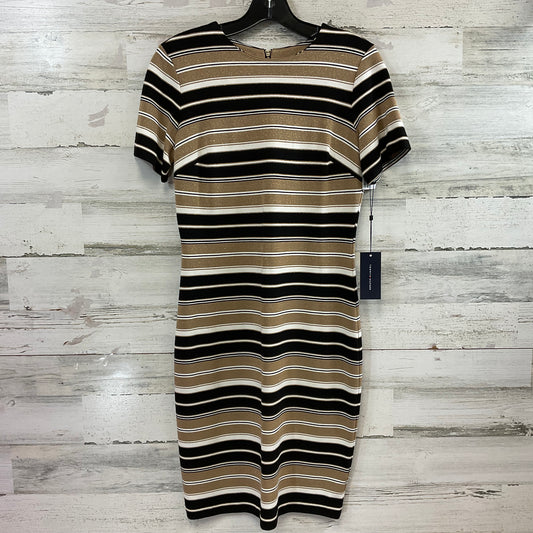 Dress Work By Tommy Hilfiger In Black & Gold, Size: S