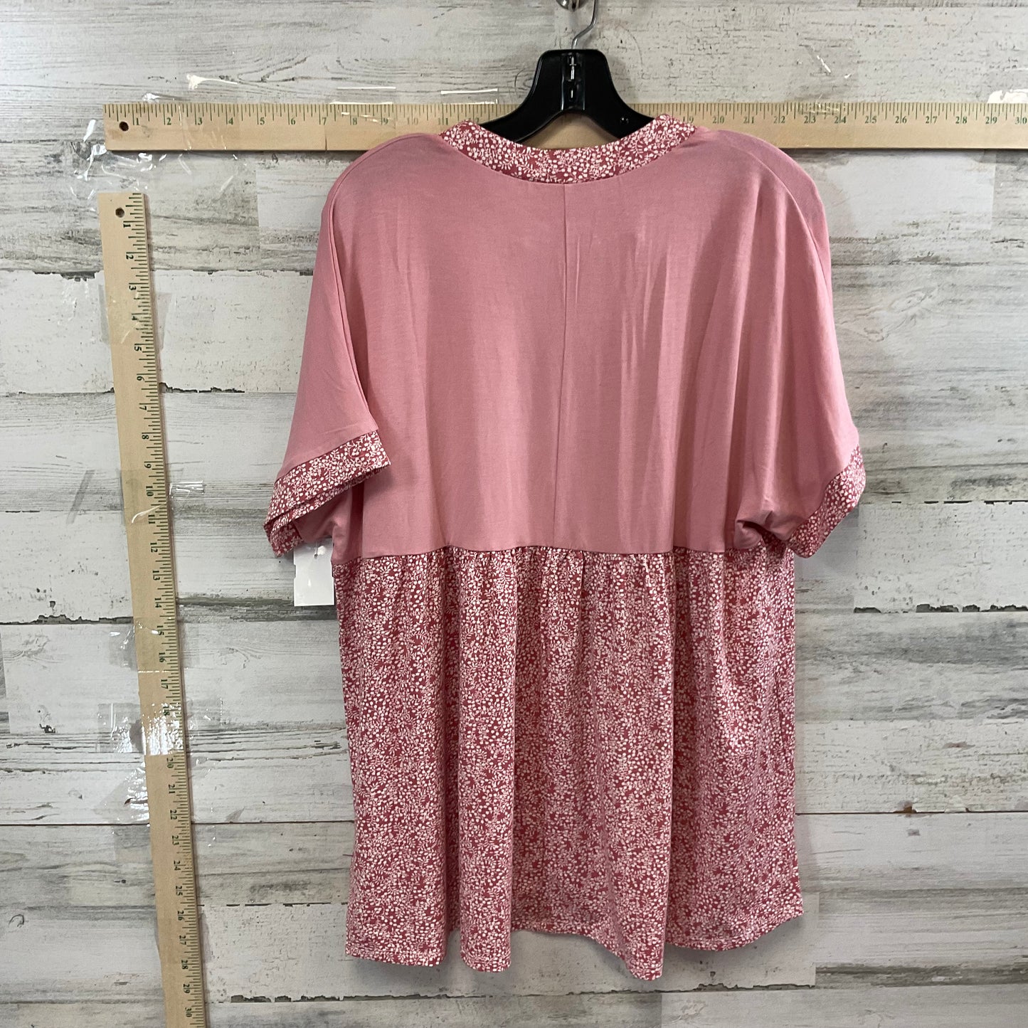 Pink Top Short Sleeve Honeyme, Size L