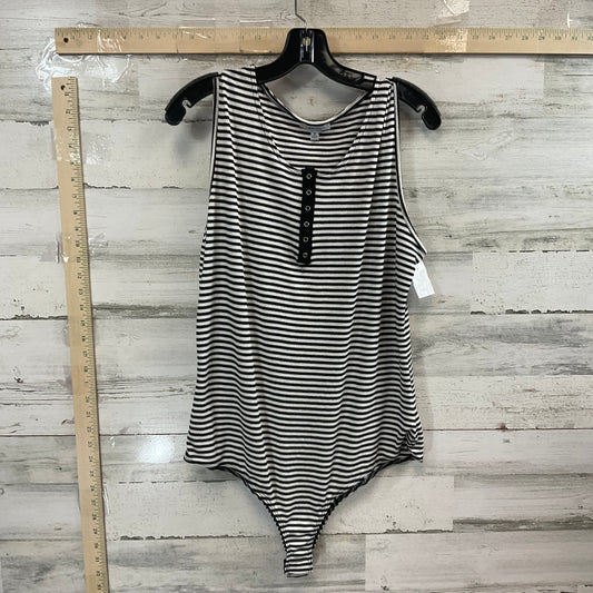 Bodysuit By White Birch In Black & White, Size: 1x