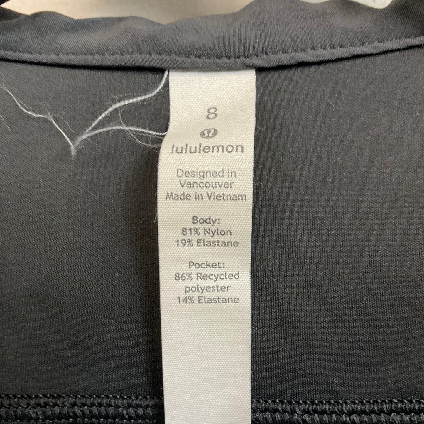 Athletic Jacket By Lululemon In Black, Size: M