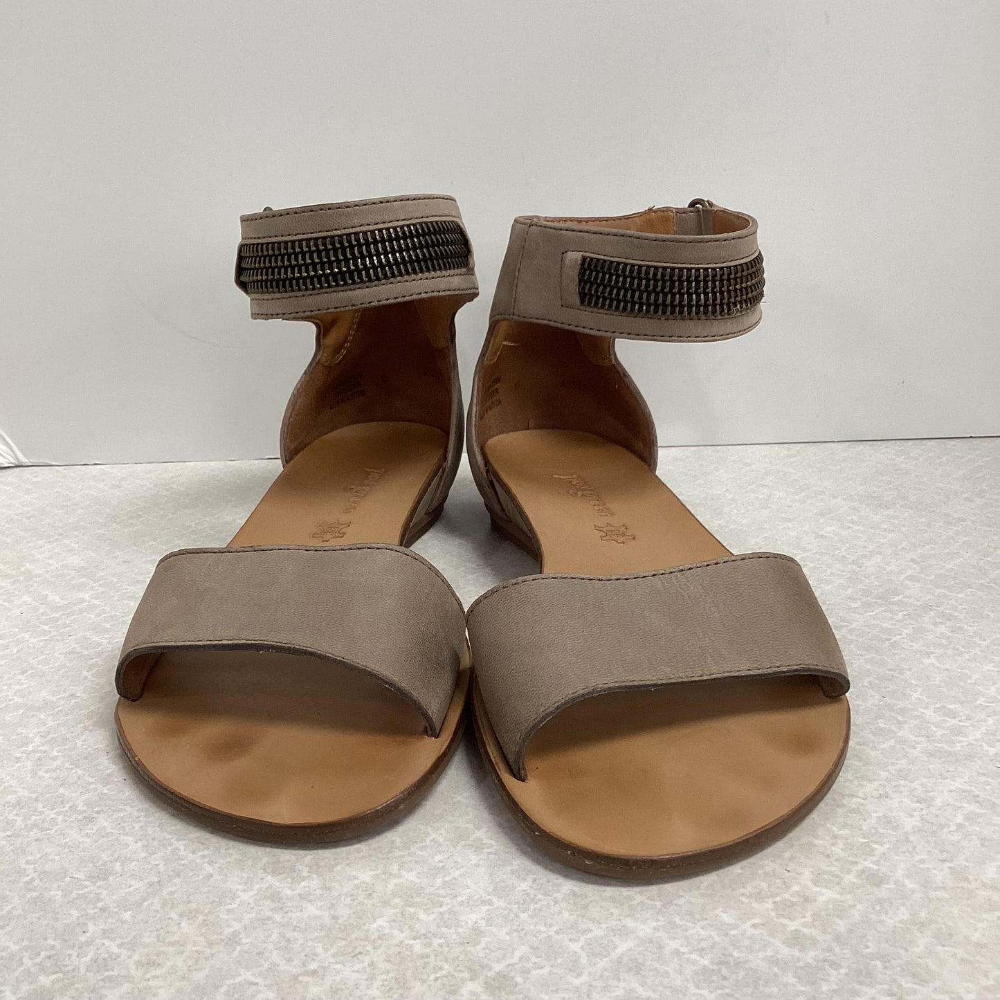 Sandals Flats By Paul Green In Brown, Size:8.5