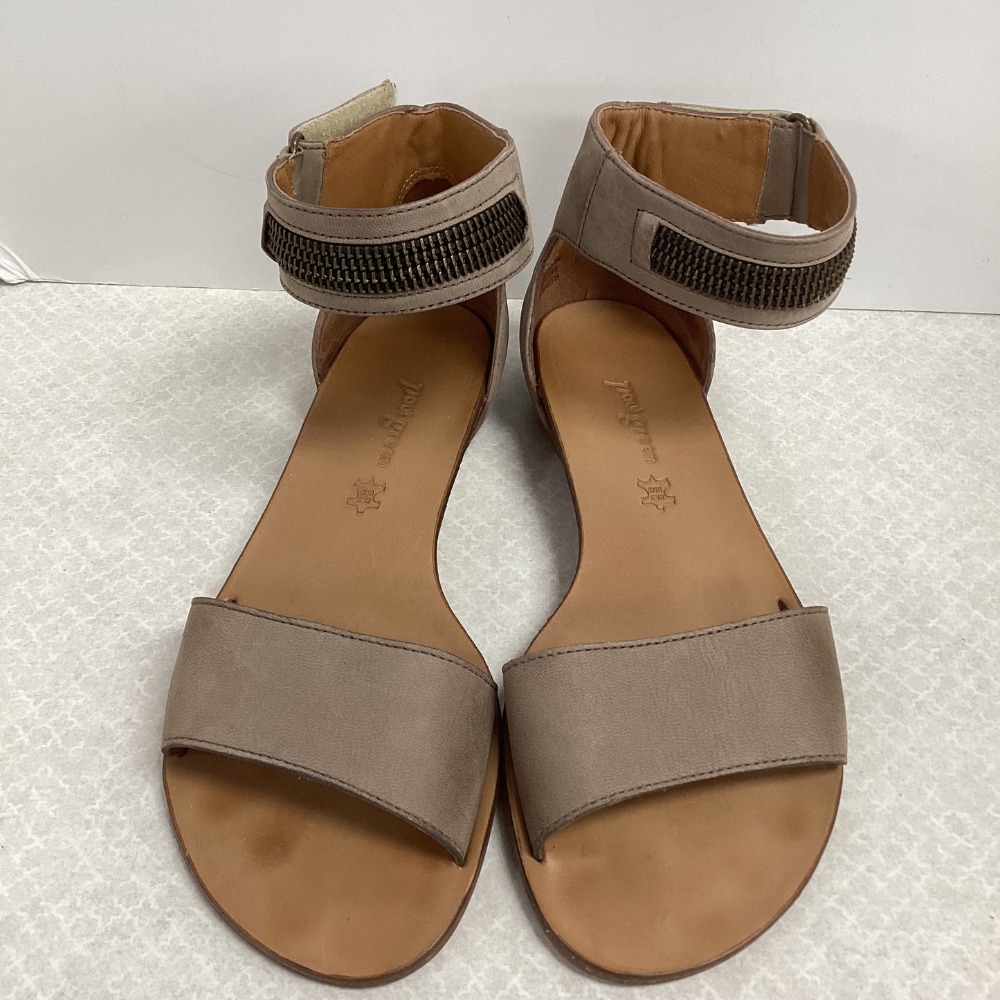 Sandals Flats By Paul Green In Brown, Size:8.5