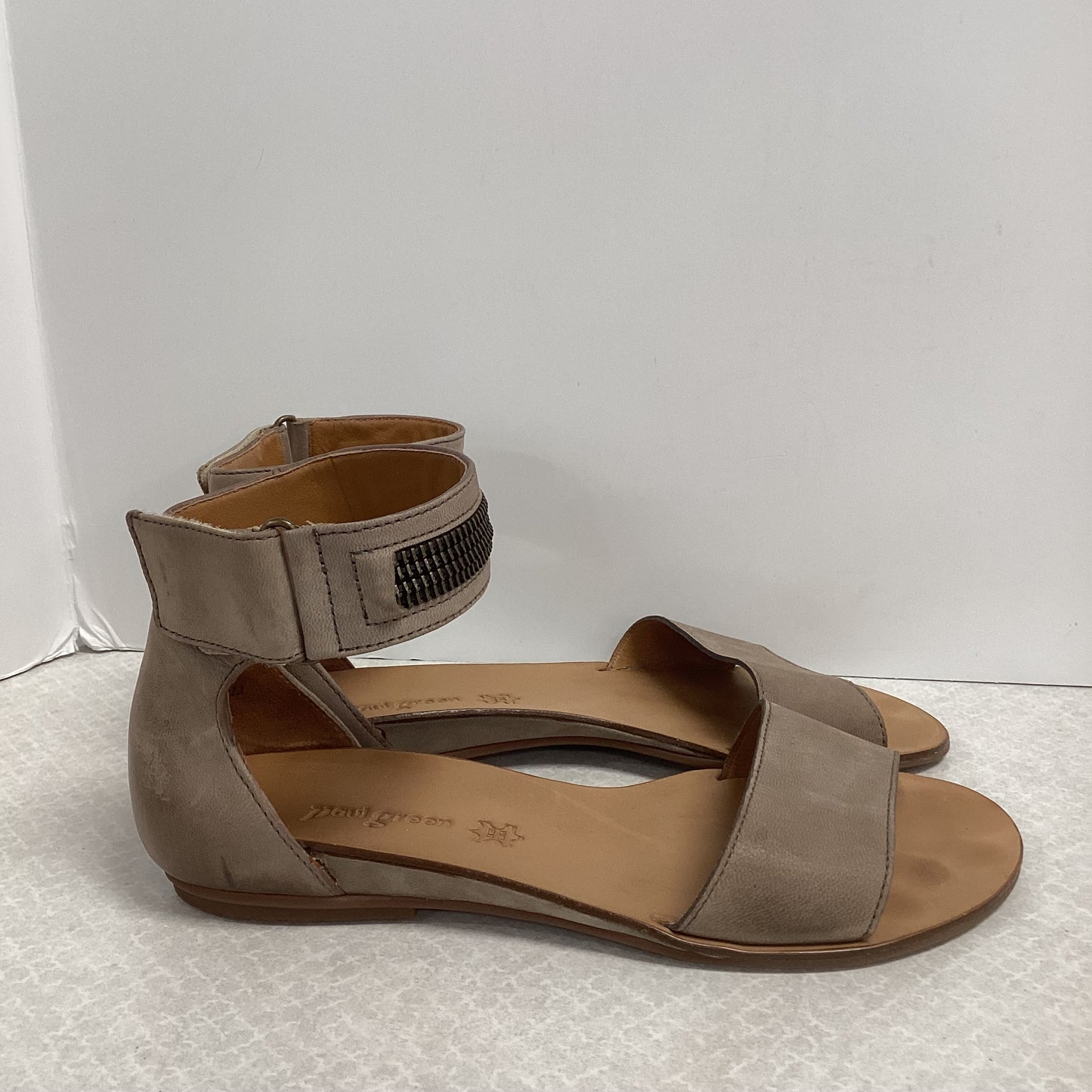 Sandals Flats By Paul Green In Brown, Size:8.5