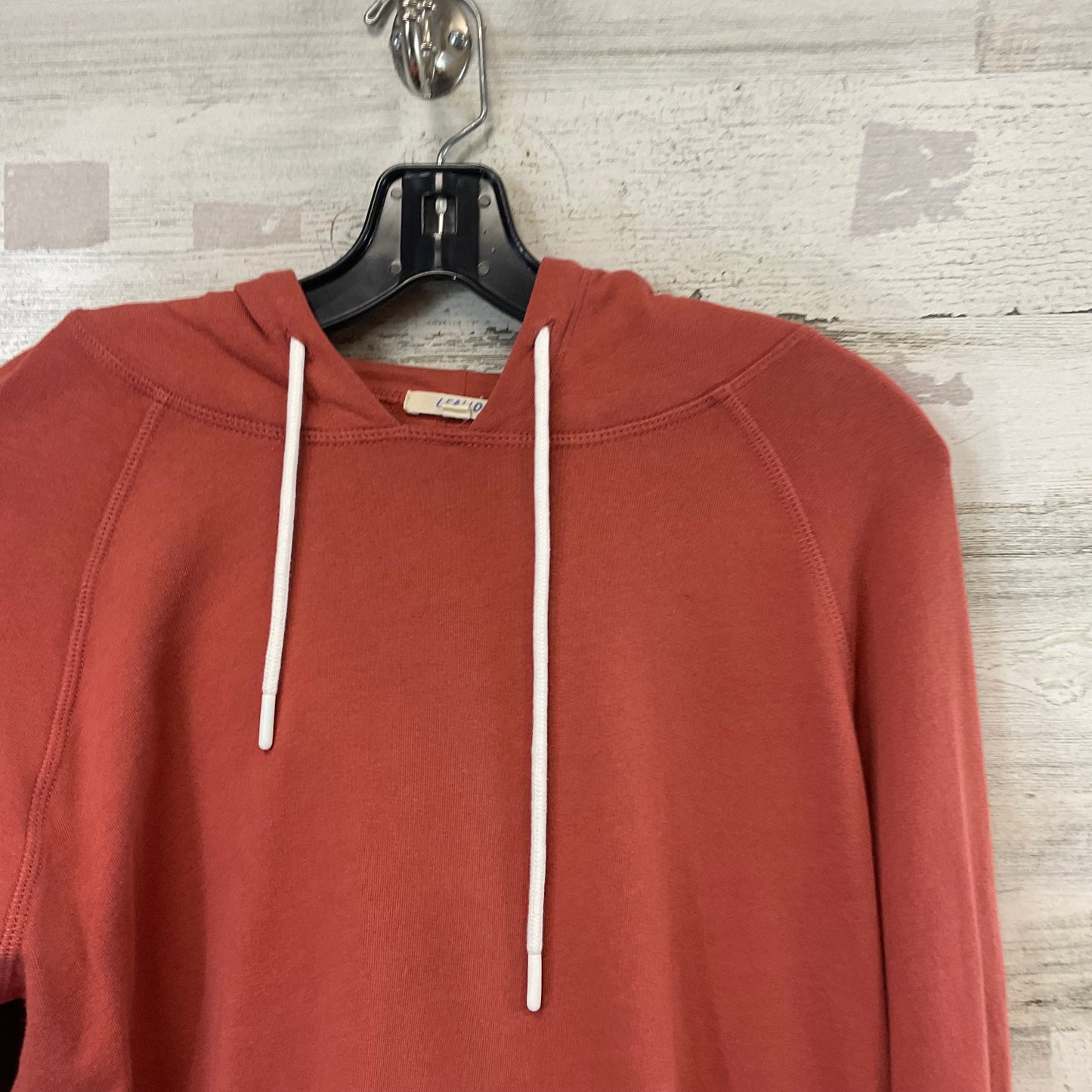 Sweatshirt Hoodie By LEALLO In Orange, Size:L