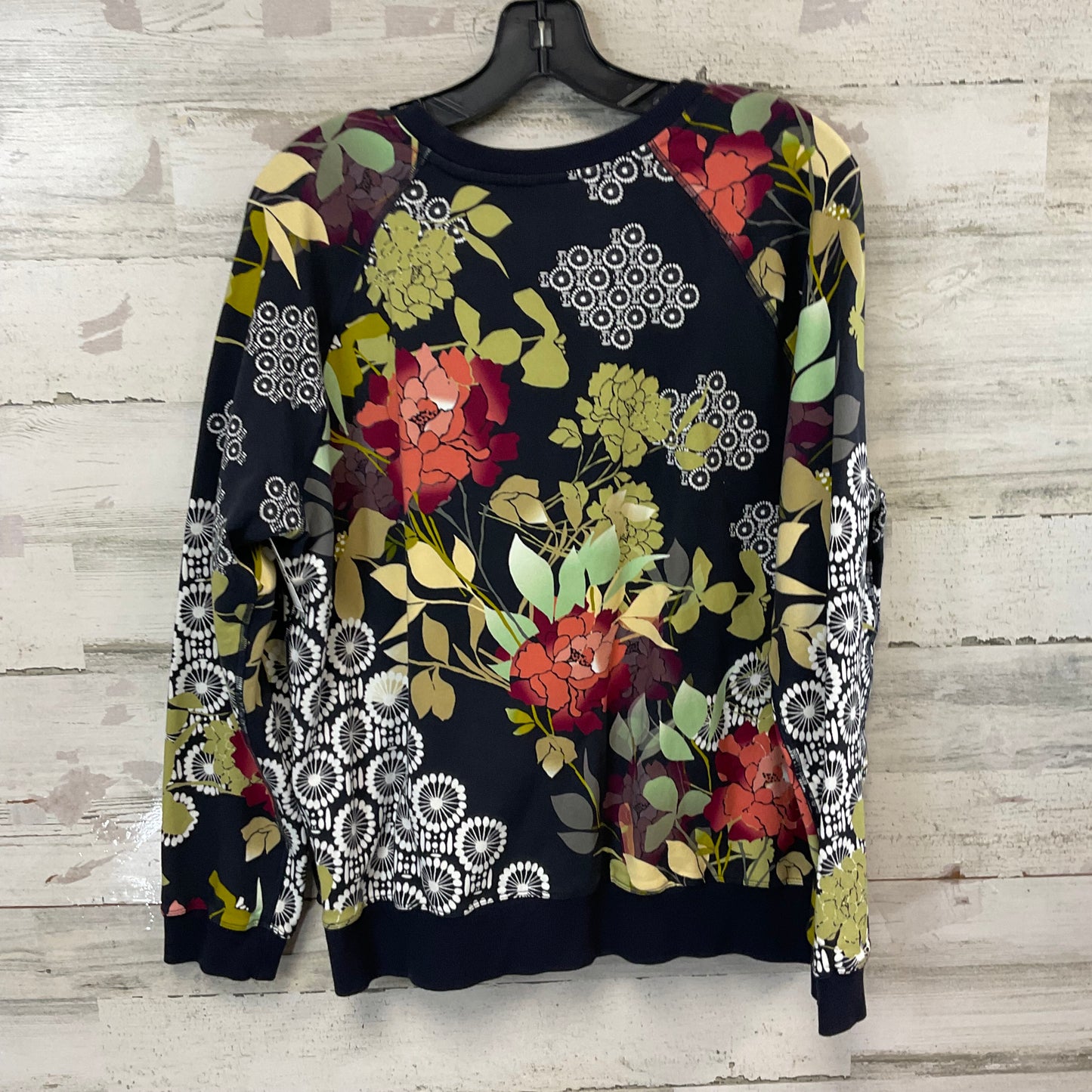 Sweatshirt Crewneck By Johnny Was In Black, Size:L