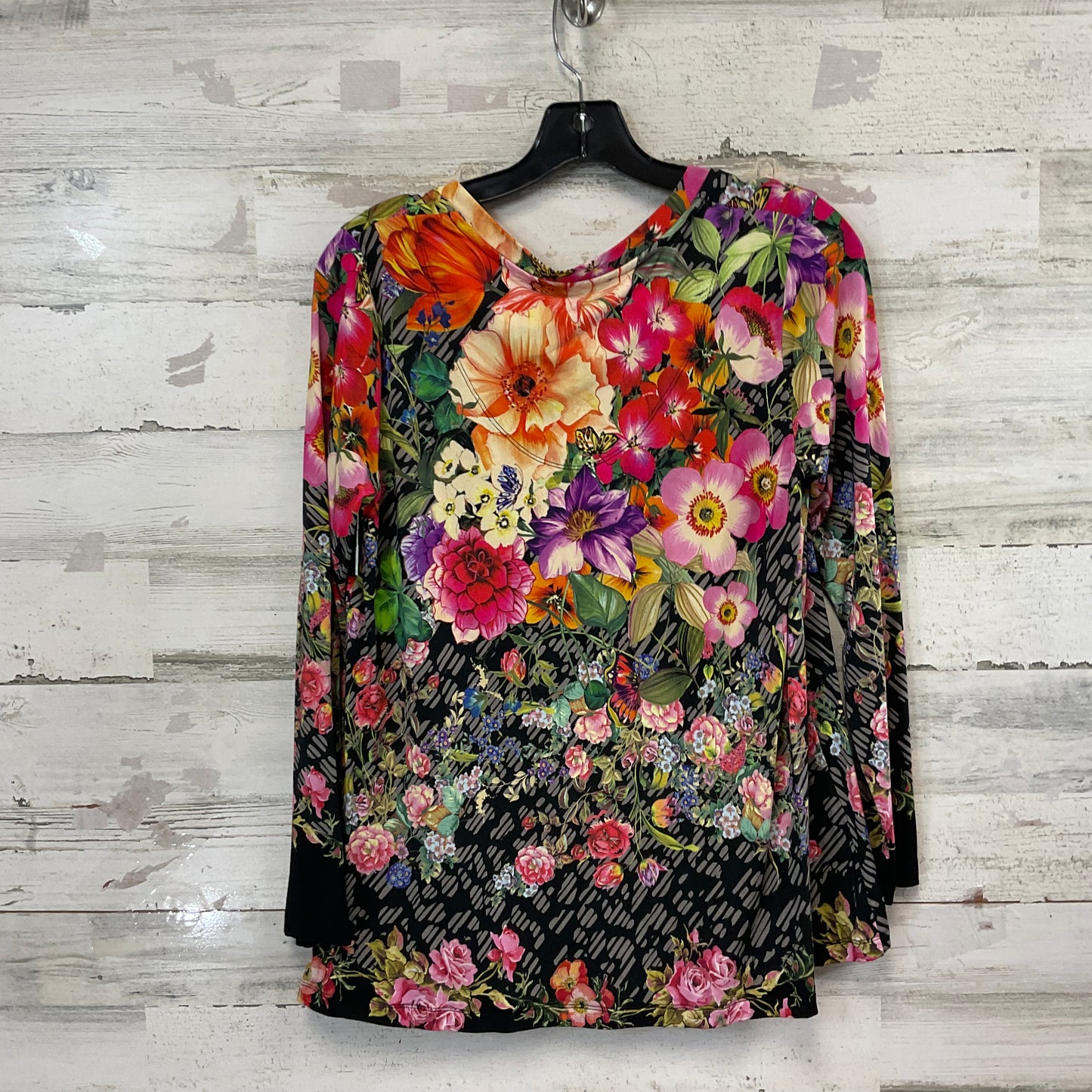 Top Ls By Johnny Was In Floral Print, Size:M