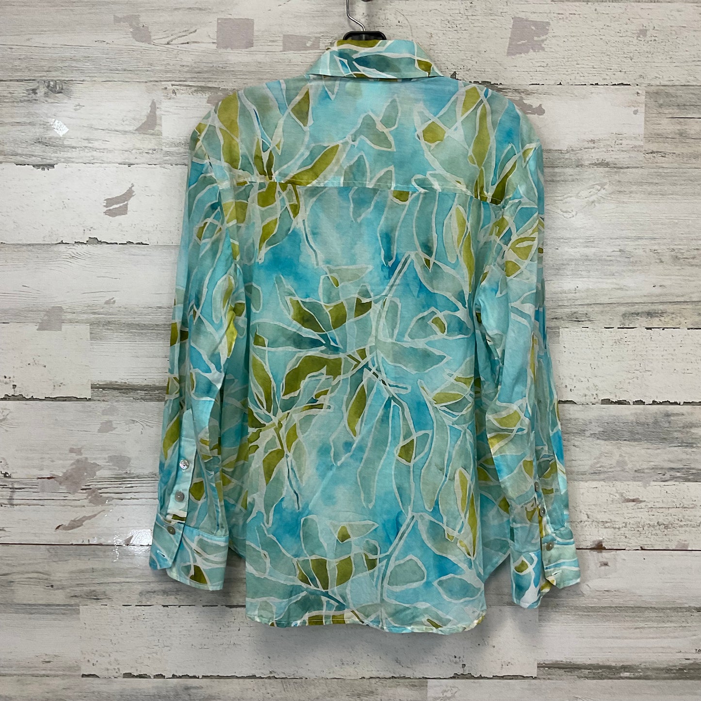 Blouse Ls By Finley In Blue, Size:M