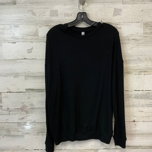 Athletic Top Ls Crewneck By Alo In Black, Size:M