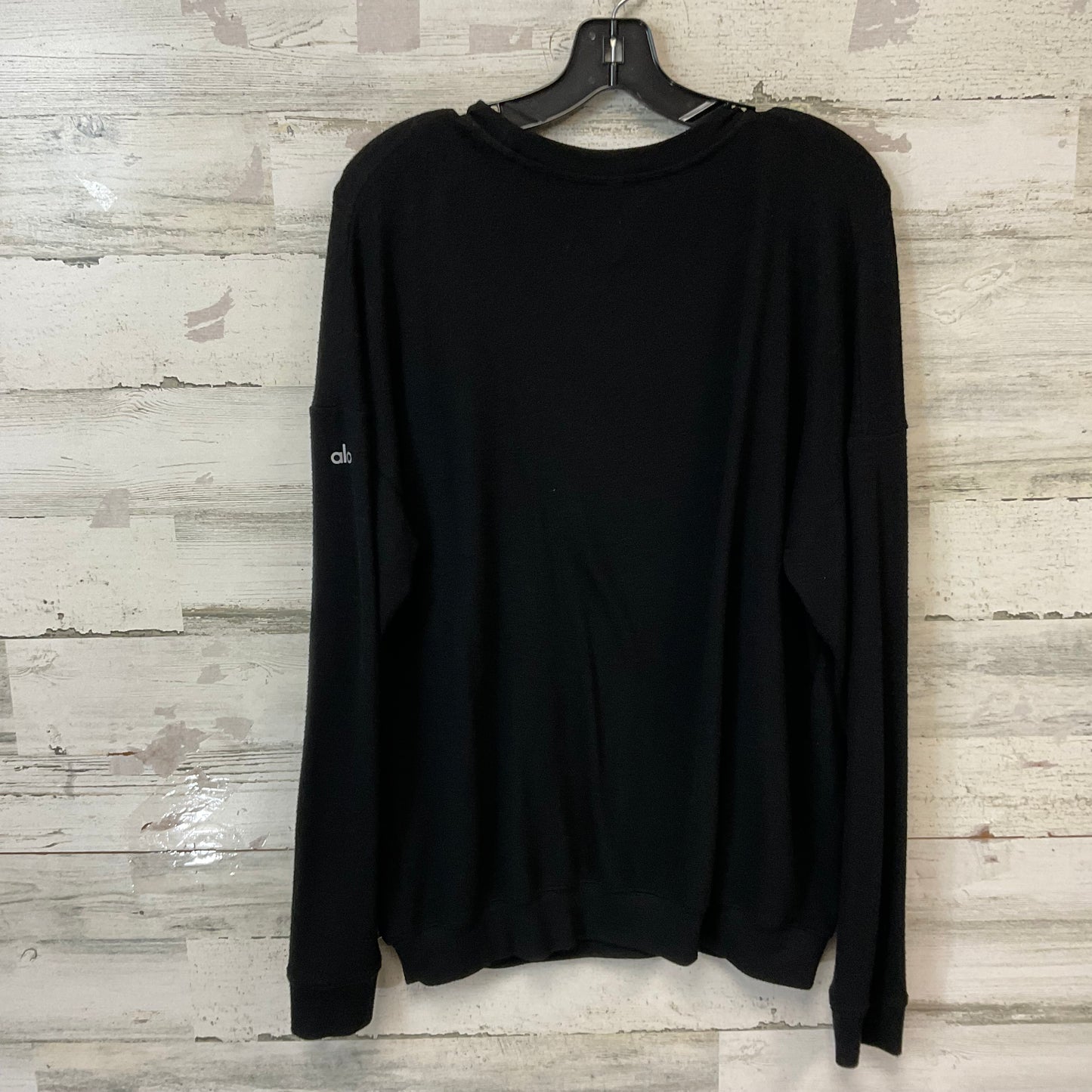 Athletic Top Ls Crewneck By Alo In Black, Size:M