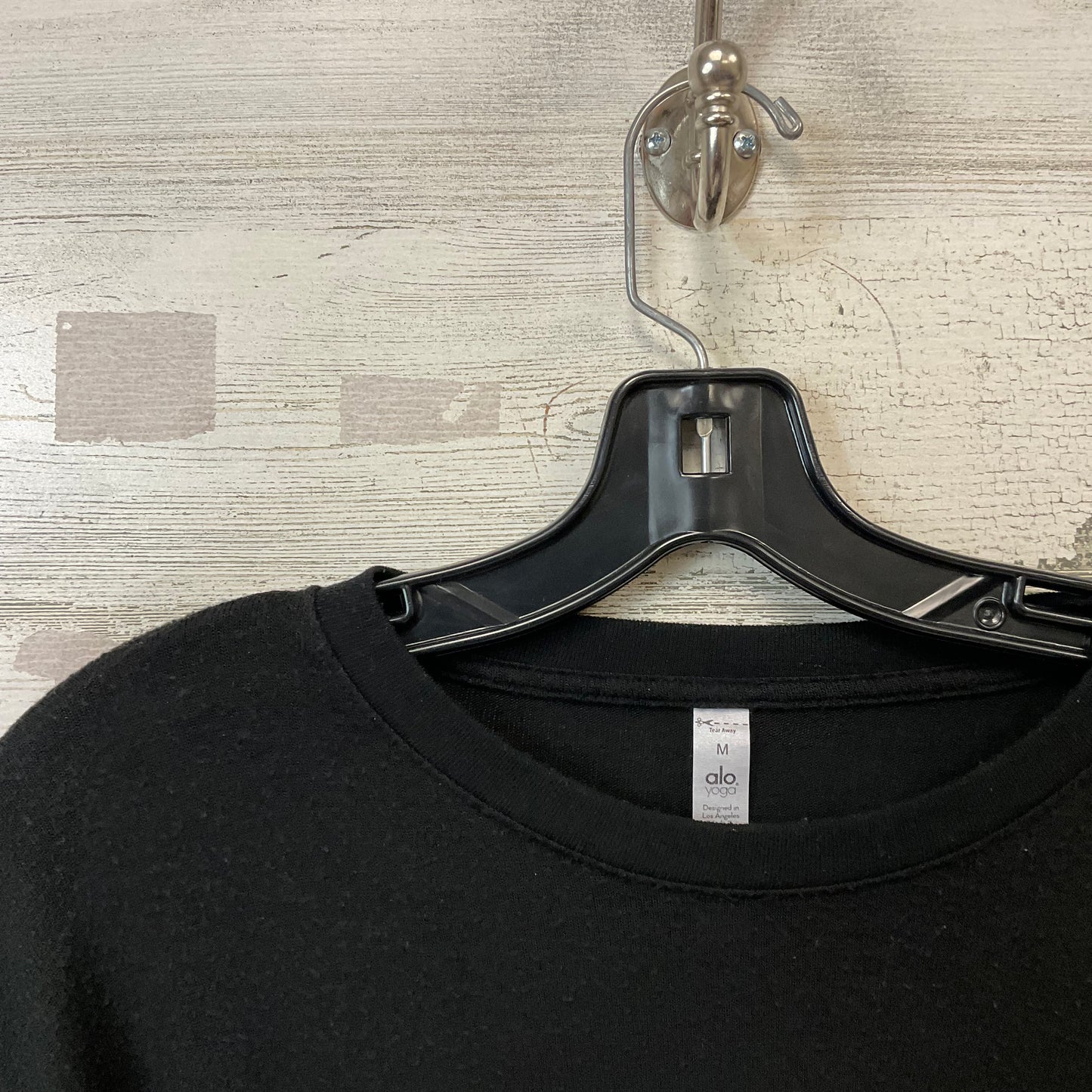 Athletic Top Ls Crewneck By Alo In Black, Size:M