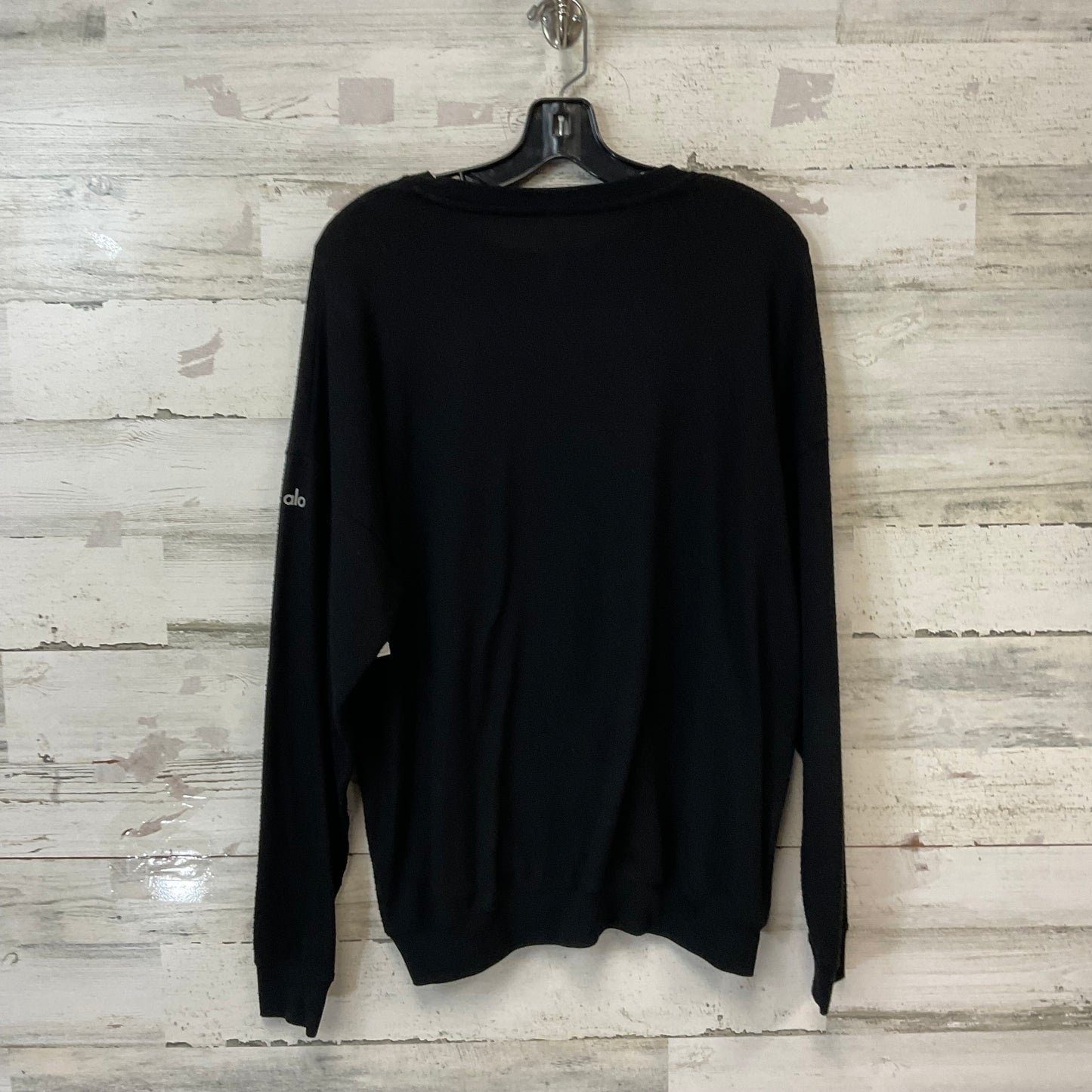 Athletic Top Ls Crewneck By Alo In Black, Size:M