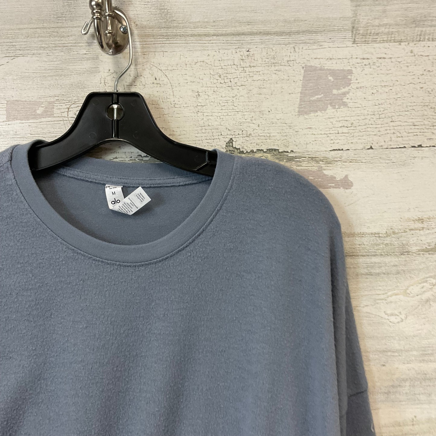 Athletic Top Ls Crewneck By Alo In Grey, Size:M