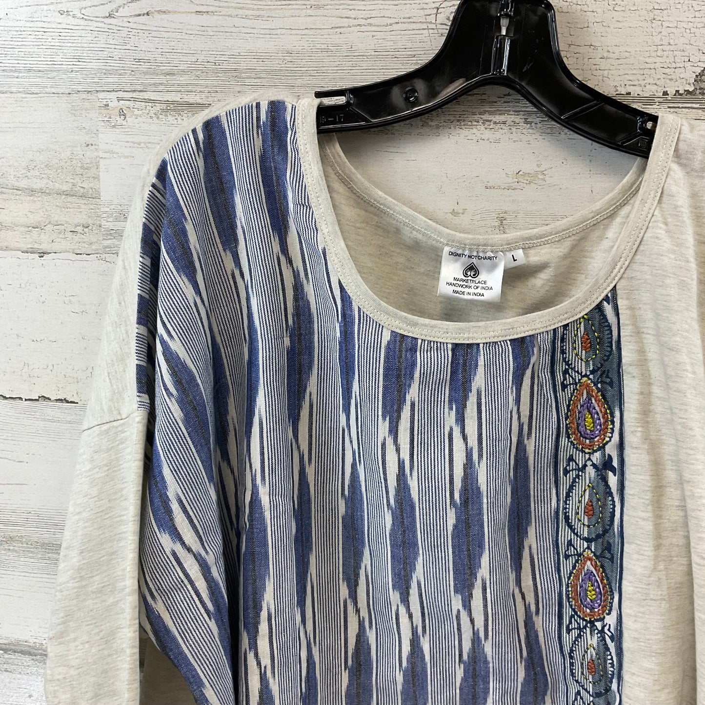 Top Long Sleeve By MARKETPLACE Size: L