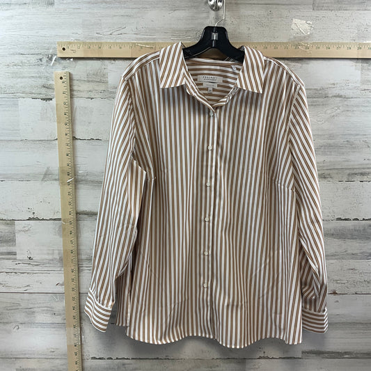 Blouse Long Sleeve By Foxcroft  Size: 1x